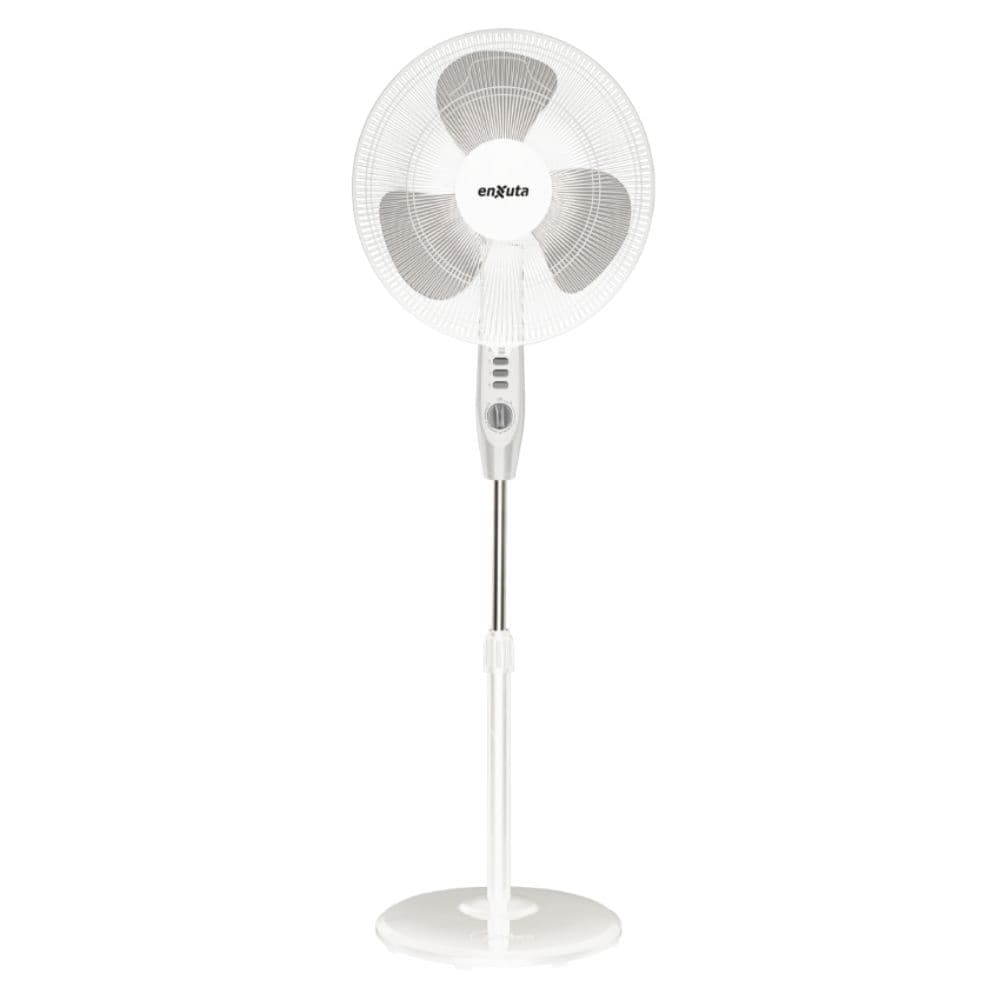 Ventilador De Pie Enxuta Vpenx916w 40 Cm Oscilante Con Altura Ajustable Timer Programable Y 3 Velocidades