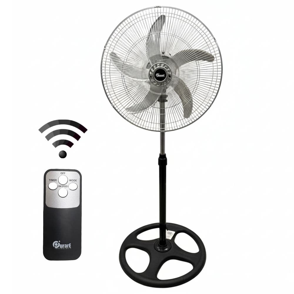Ventilador De Pie Con Control Remoto Y Timer De 5 Aspas