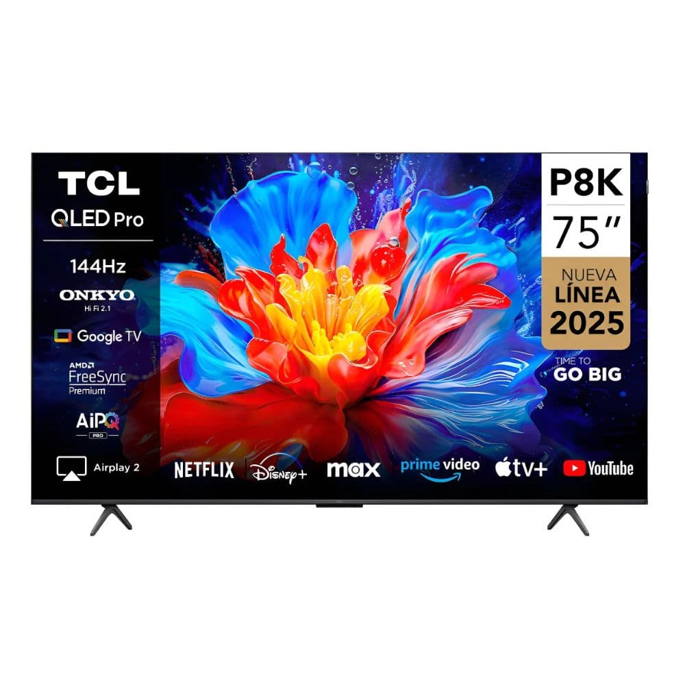 Smart Tv Tcl 75p8k Qled 75 4k Uhd Con Google Tv