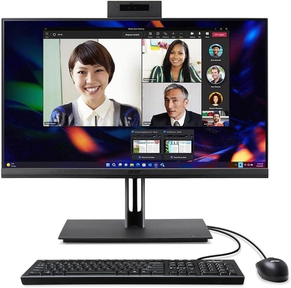 All In One Acer Intel I3 Memoria Ram 8gb Disco Ssd 512gb Windows 11 Pro Pantalla 27 Pulgadas Ideal Para Oficinas Consultorios Incluye Camara y Microfono