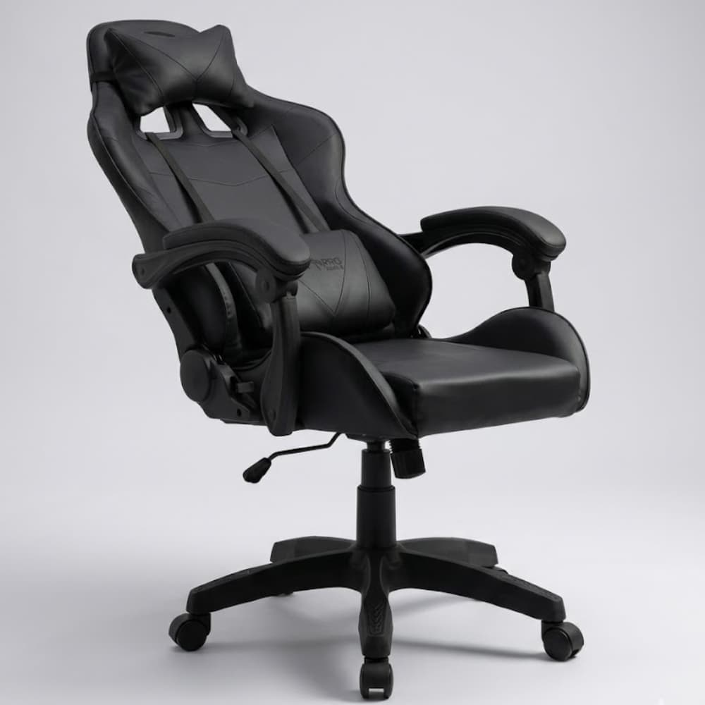 Silla Gamer Ergonómica Reclinable de Escritorio All Black 135° Pistón Clase 4 130Kg