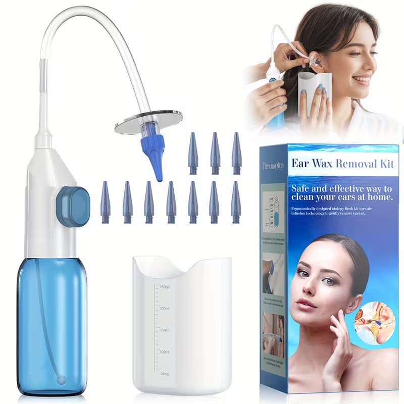 Kit Limpia Oídos Maquina Limpiadora De Orejas Con Agua Tibia